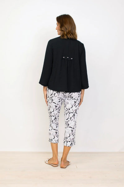 Habitat Spring/Summer, 30649 Pleat Back Jacket, Black