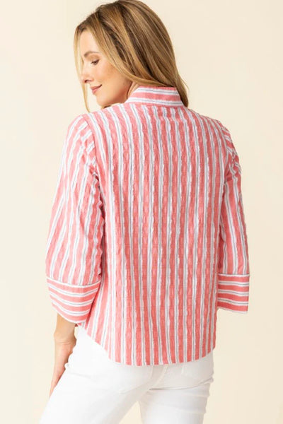 Habitat Spring/Summer, 11944 Half Placket Pullover, Papaya