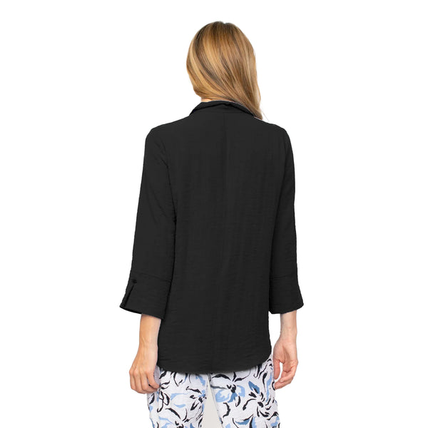 Habitat Spring/Summer, 30615 Hidden Pocket Swing Shirt, Black