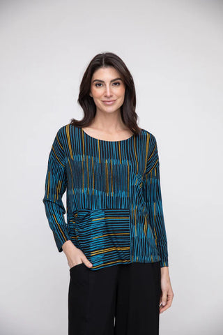 Liv, 145391 Mixed Pullover, Ocean