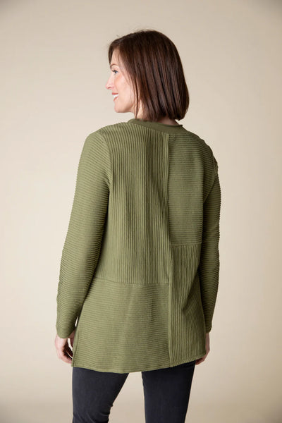 Habitat, 16011 Seamed Pocket Tunic, Olive