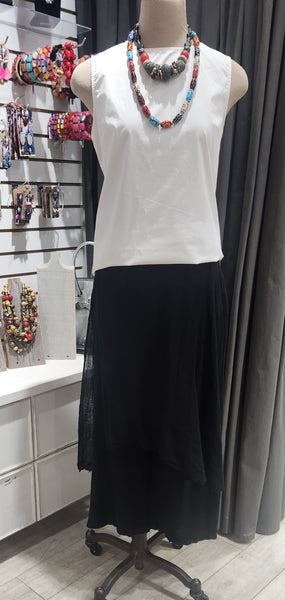 Paolo Tricot Sale, CS10976 Linen Skirt Pant 50% Off Regular Price