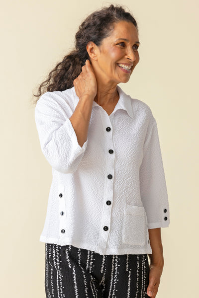 Habitat Spring/Summer, 21341 Relaxed Camp Shirt, White