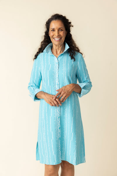 Habitat Spring/Summer, 21983 Mix It Shirt Dress, Malibu