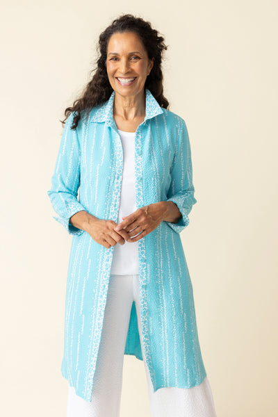 Habitat Spring/Summer, 21983 Mix It Shirt Dress, Malibu