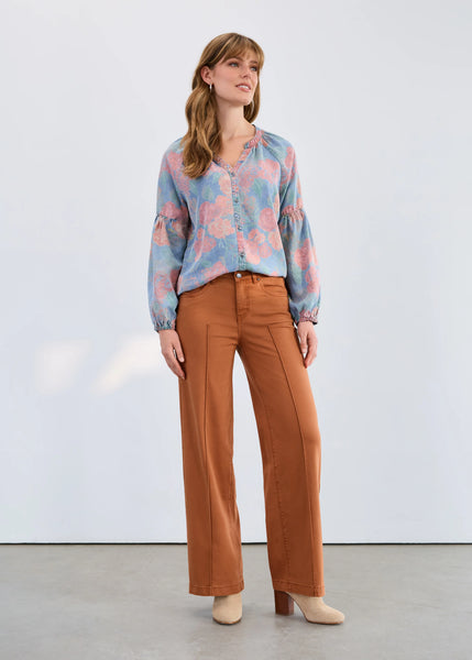 FDJ Jeans, 2447511 Olivia Wide Leg Jean, Bronze