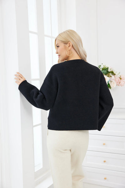 Orange by Fashion Village, 6260 / 2387 Button Breeze Jacket, Black