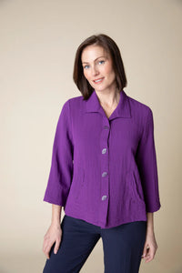 Habitat, 30649 Pleat Back Jacket, Plum