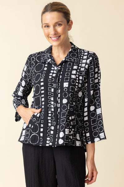 Habitat Spring/Summer, 34149 Back Pleat Jacket, Black