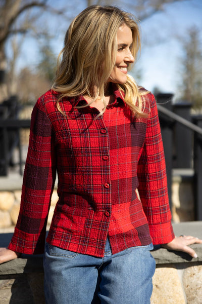 Habitat Fall/Winter Sale, 40790 Mixed Pocket Shirt, Apple 50% Off Regular Price