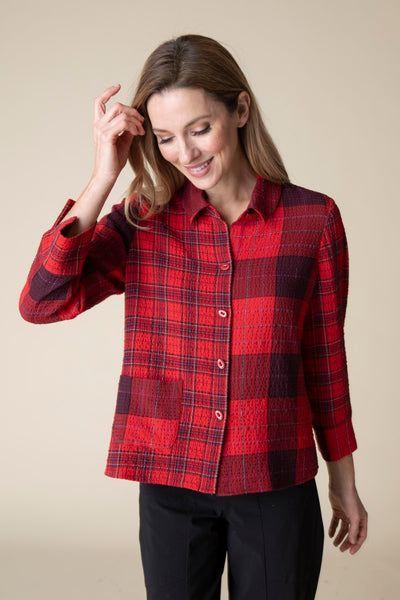 Habitat Fall/Winter Sale, 40790 Mixed Pocket Shirt, Apple 50% Off Regular Price