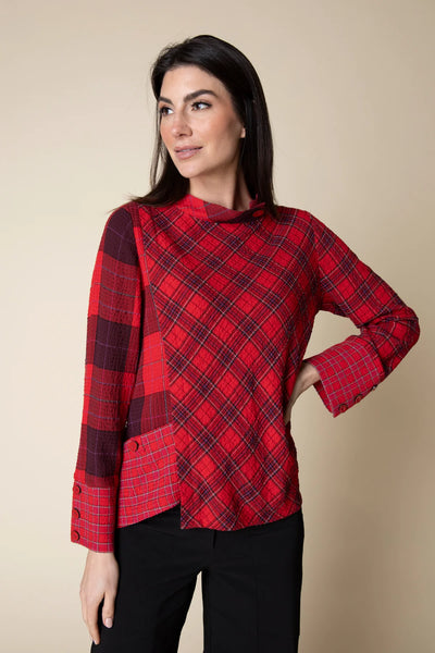 Habitat Fall/Winter Sale, 40795 Asymmetrical Button Cuff, Apple 50% Off Regular Price