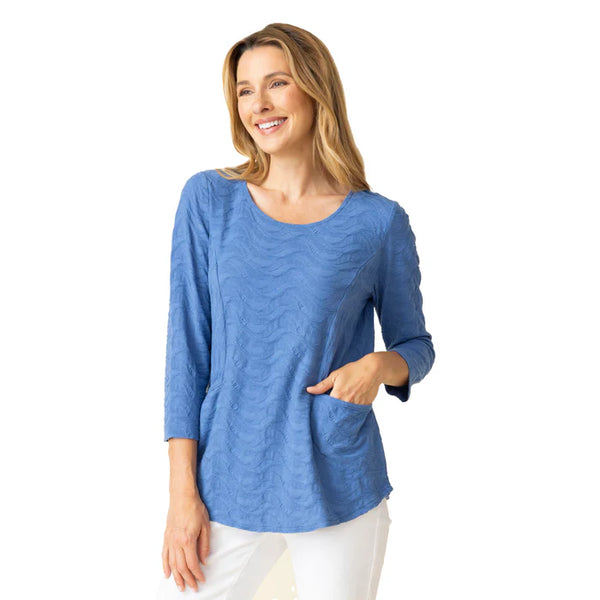 Habitat Spring/Summer, 16318 Built In Pocket Tee, Dusk