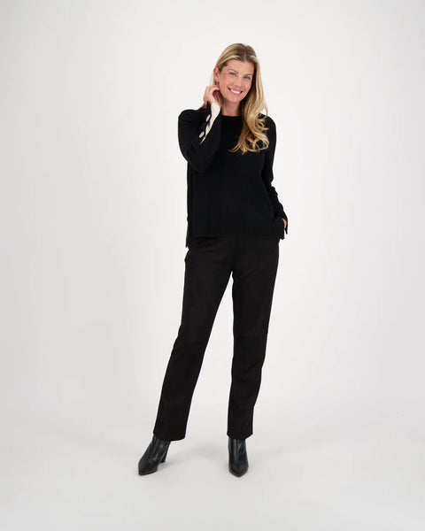 Spanner Sale, 423817 Faux Suede Straight Leg Pant 50% Off Regular Price