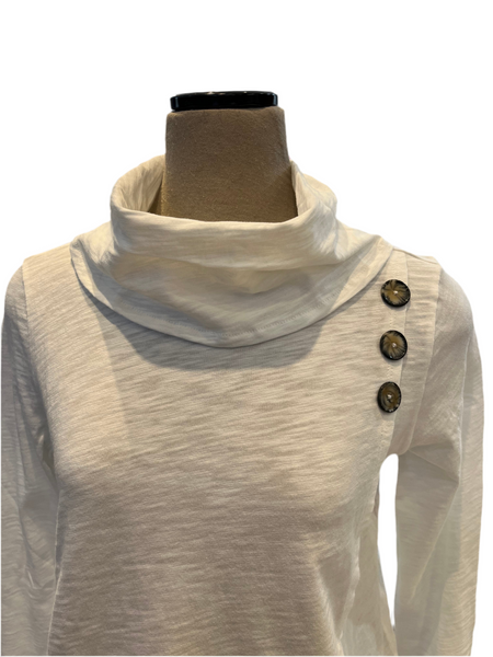 Habitat Spring/Summer, 27518 Wrap Cowl Top, White