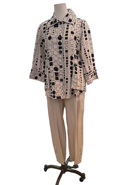 Habitat Spring/Summer, 30670 Ruched Ankle Pant, Oatmeal