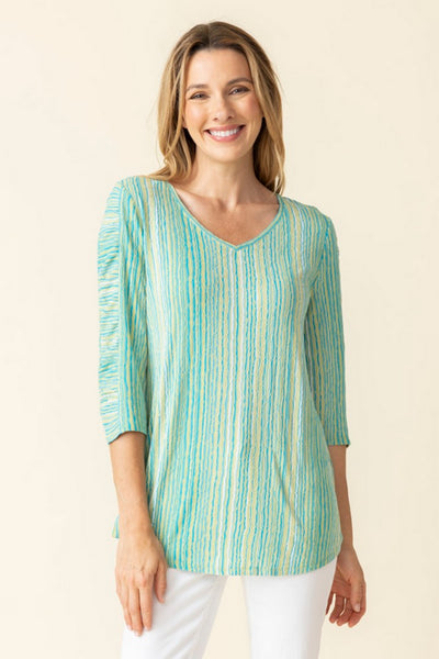 Habitat Spring/Summer, 57940 Ruched Sleeve Top, Leaf