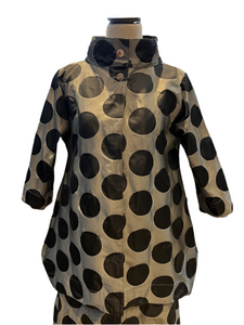 Bryn Walker,  91168J Yael Jacket, Black Dot