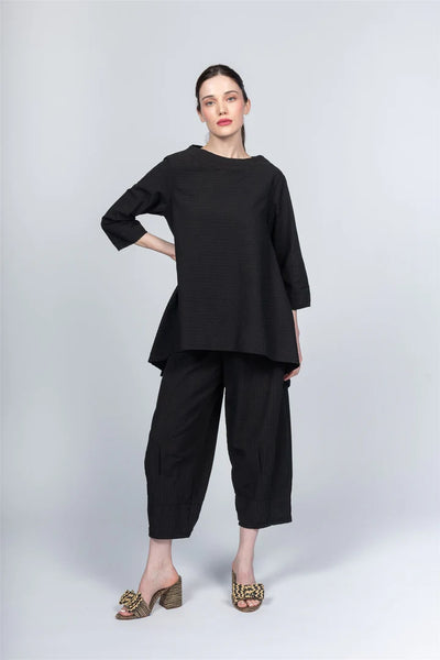 Paolo Tricot, Wt223822 Round Neck Tunic, Black