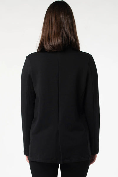 Terrera / LNBF, 912900 Ophelia Collarless Open Front Blazer, Black