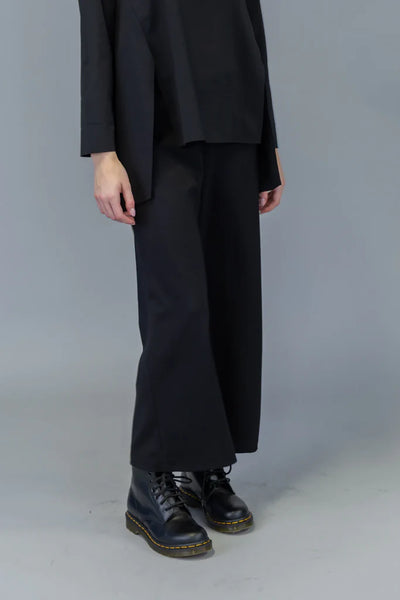 Paolo Tricot, SU6111, Wide Ponte Pant, Black