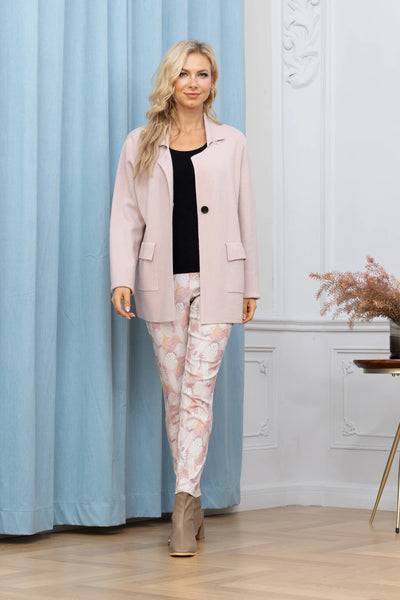 Orange by Fashion Village, J771 Joan's Fall Jacket, Pink