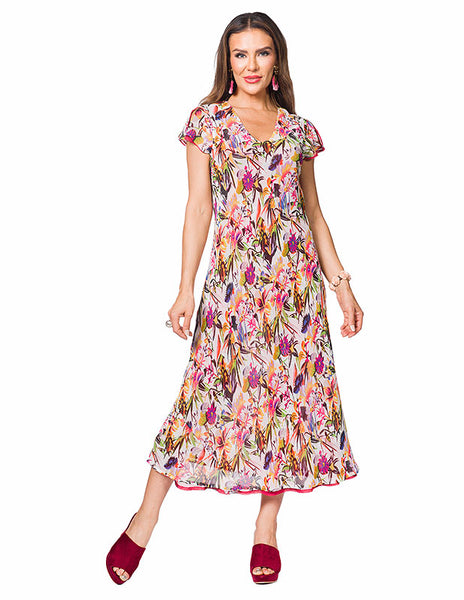 Minkas, MH-539 Reversible Dress, Red