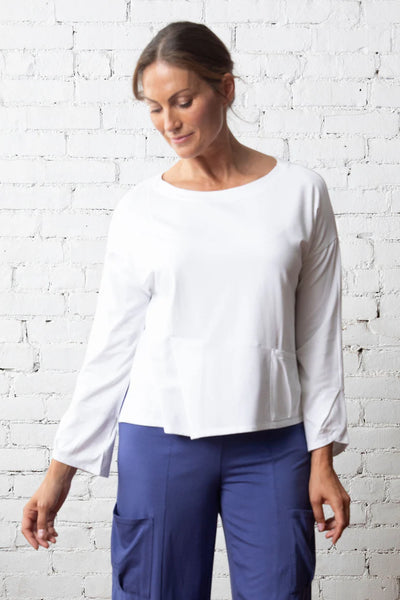 Olivia/Liv, 320300 Boxy Zanna Top, White
