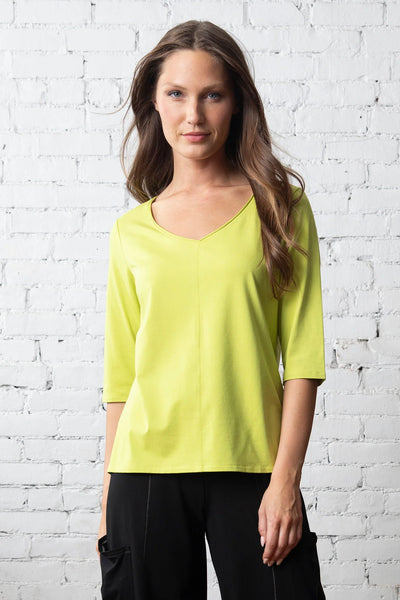 Olivia/Liv, 320307 Shaped Tee, Lime