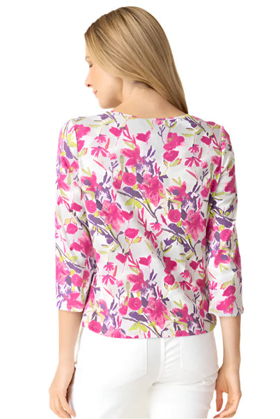 Habitat Spring/Summer, 17310 Everyday Floral Tee, Berry