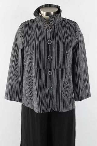 Habitat, 17502 Easy Swing Stripe Jacket, Black