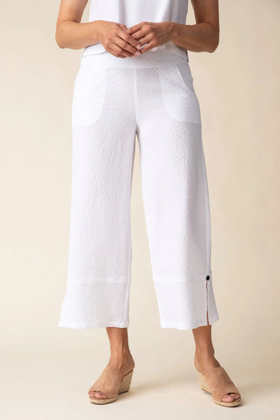 Habitat Spring/Summer, 21372 Relaxed Split Hem Crop Pant, White