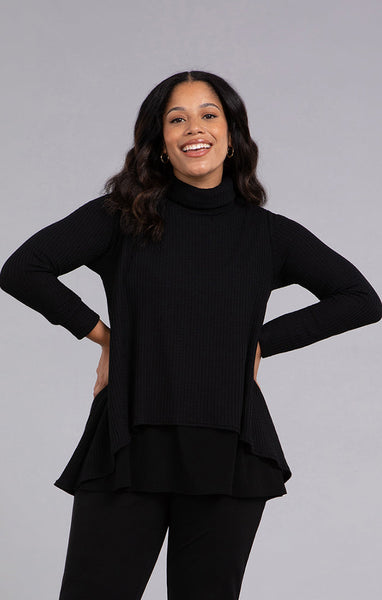 Sympli, K7230W-3 Split Back Waffle Sweater