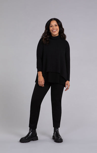 Sympli, K7230W-3 Split Back Waffle Sweater