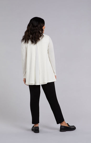 Sympli, K7230W-3 Split Back Waffle Sweater