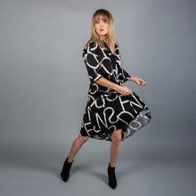 Paolo Tricot Sale, SD19758 Letter Print Dress 50% Off Regular Price