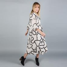 Paolo Tricot Sale, SD19758 Letter Print Dress 50% Off Regular Price