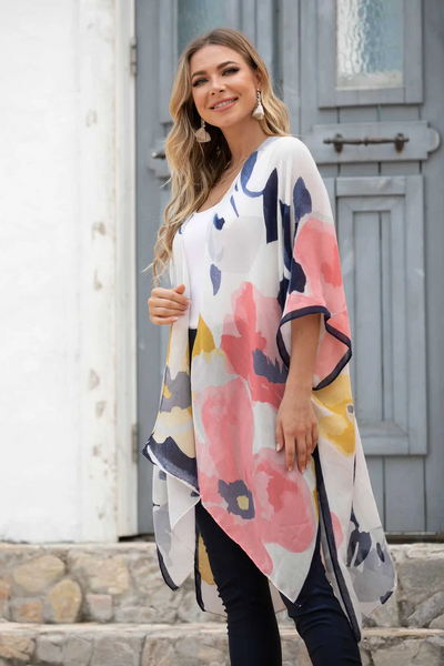 Orange by Fashion Village, 5137 Cover Up Duster