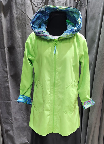 UBU Collection, 22015 Reversible  Patterned Raincoat