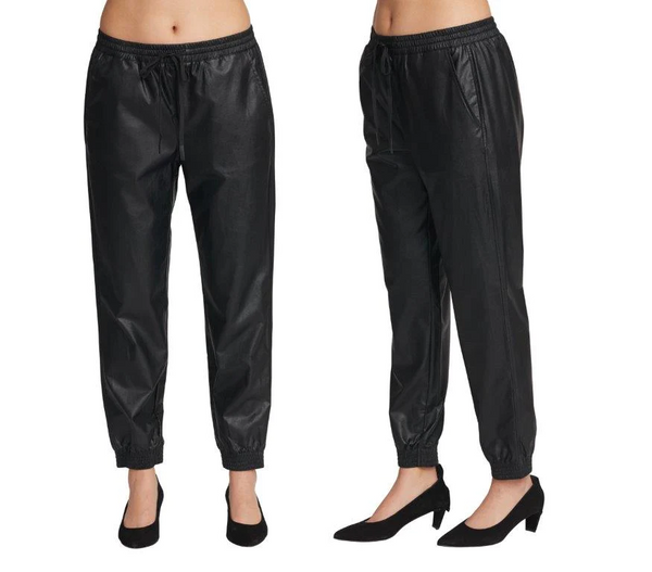 Carre Noir Sale, 222063 Vegan Leather Jogger, 50% Off Regular Price