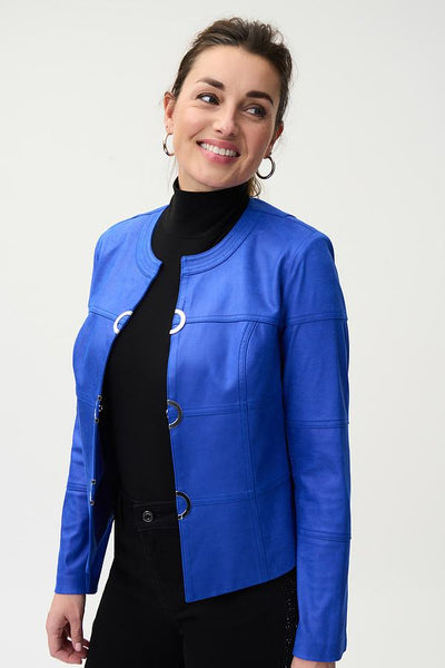 Joseph Ribkoff Sale, 222900 Metallic Suede Jacket