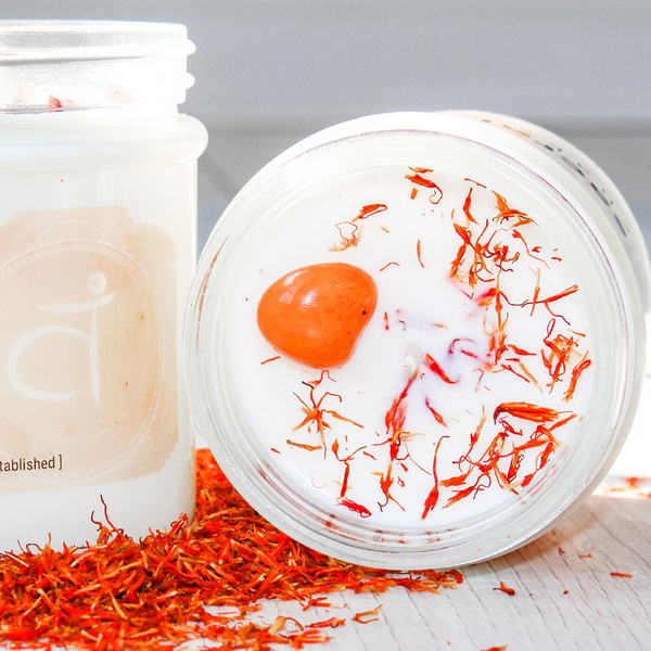 Houseware Collection, SacralChakra Crystal Candle