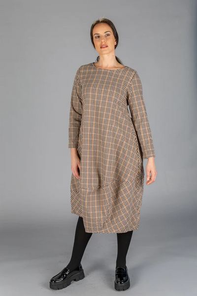 Paolo Tricot Sale, WT220848 Long Balloon Print Dress 50% Off Regular Price