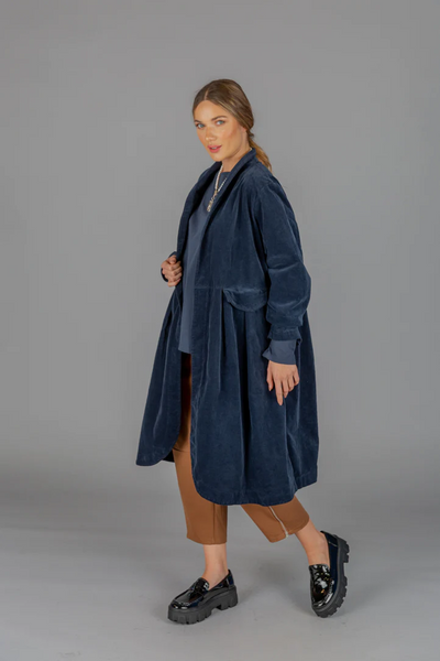 Paolo Tricot Sale, WT217912 Corduroy Empire Button Coat 50% Off Regular Price