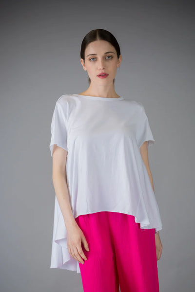 Paolo Tricot Sale, WT110709 Cotton Hi Lo T Shirt 50% Off Regular Price