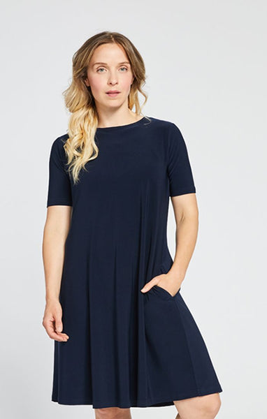 Sympli, 2895S -1 Trapeze Dress Short Sleeves