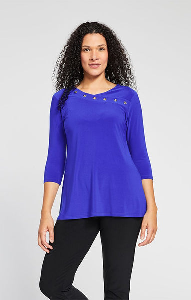 Sympli,  22209Y-2 Halo Top, 3/4 sleeve