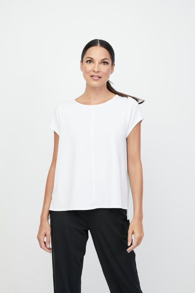 Olivia/Liv, 320310 Cap Sleeve Tee, White