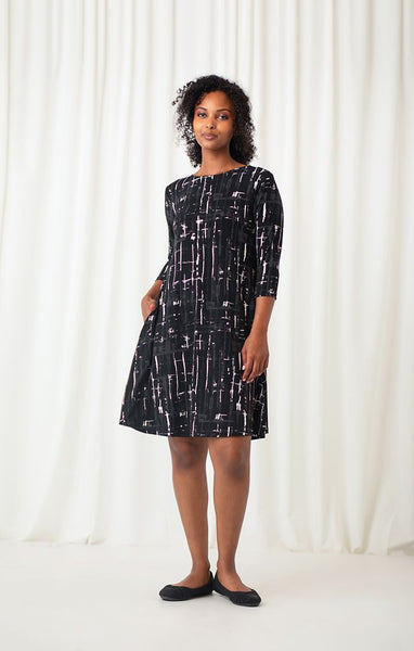 Sympli, 2895S-2 Trapeze Dress Short 3/4 sleeves